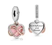 Талисман Пандора 925 сребро Sparking Infinity Dangle Charm, снимка 3