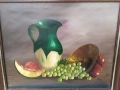 Стара авторска картина/натюрморт , снимка 2