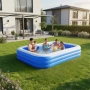 Голям надуваем семеен басейн 305x180x60 см, 850 л, PVC, за градина и тераса, снимка 3