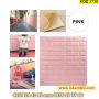 Розови 3Д Панели за стена имитиращи тухли от мемори пяна за хол, офис, спалня - КОД 3738