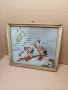 Соц Стара Ръчно Тъкана Картина Гоблен Двойка Щъркели. НОМЕР 1663., снимка 1