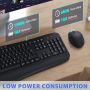 Нов Ергономичен Безжичен Комплект Клавиатура и Мишка с USB за PC и Лаптоп, снимка 4