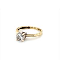 Златен дамски пръстен 2,32гр. размер:54 14кр. проба:585 модел:23573-1, снимка 3 - Пръстени - 45408362