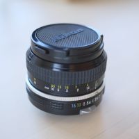 Nikon Nikkor 50mm f2 ръчнофокусен твърд обектив, снимка 5 - Обективи и филтри - 45289511