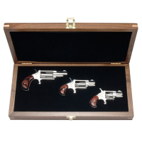 Дървена кутия за револвер NAA за 3 оръжия, снимка 2 - Оборудване и аксесоари за оръжия - 45037646