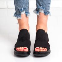 Текстилни ластични дамски сандали , снимка 6 - Сандали - 46053795
