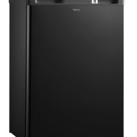 Хладилник с една врата Tesla RS1100MB, 113 л, Клас F, LED осветление, Реверсивна врата, Черен, снимка 2 - Хладилници - 45898940