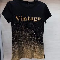 Дамска тениска VINTAGE, снимка 1 - Тениски - 45429008