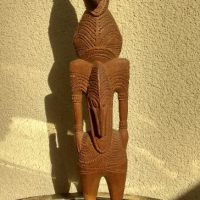 Шаманска дърворезба от Перу с богата орнаментика. , снимка 10 - Статуетки - 45304485