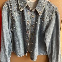 Zara дънкова риза с камъни, снимка 4 - Ризи - 45820846