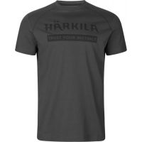 Комплект от две тениски Harkila - Logo, в цвят Duffel green/Phantom, снимка 2 - Екипировка - 45337600