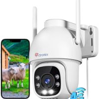 Нова 4G LTE външна камера със SIM карта и 360° нощно виждане охрана дом, снимка 1 - IP камери - 45791626