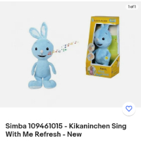 Пеещо плюшено зайче Kikaninchen Simba, снимка 5 - Музикални играчки - 44962156
