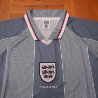 Scoredraw England 🏴󠁧󠁢󠁥󠁮󠁧󠁿 1996 Away Euro Championship Retro Shirt , снимка 2 - Футбол - 45528264