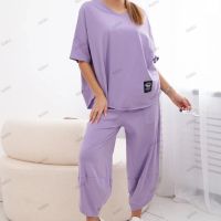 Дамски памучен комплект блуза + панталон, 3цвята , снимка 7 - Комплекти - 45669920