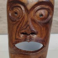 Стара дървена маска#1, снимка 1 - Антикварни и старинни предмети - 45521928
