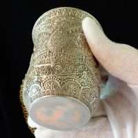 Посребрена медна чаша с чиния,вълшебство. , снимка 7 - Антикварни и старинни предмети - 45912783