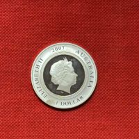 Сребърна Монета Австралийски Долар, снимка 1 - Колиета, медальони, синджири - 45830944