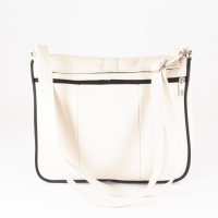 Черна стилна дамска чанта от естествена к. с капак - Elis, снимка 5 - Чанти - 44995871