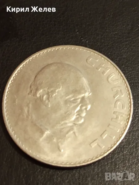 Възпоменателна монета 5 шилинга 1965г. Великобритания тема Уинстън Чърчил 40419, снимка 1