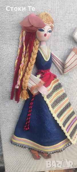 Ретро българска кукла – ръчна изработка (1984 г.), снимка 1