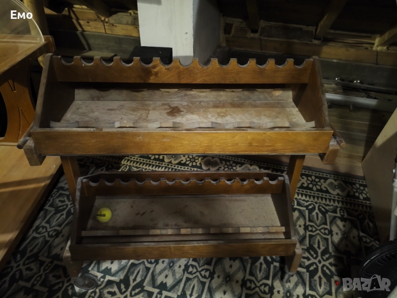 Ресторантска дървена количка за вино , снимка 1