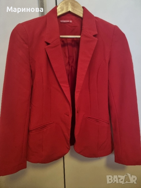 Червено дамско сако, снимка 1