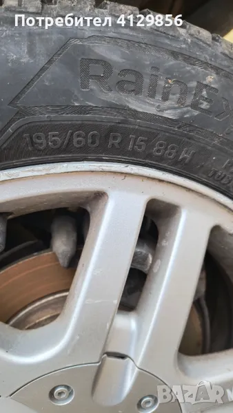  Летни гуми 195/60 R15 -4 бр. с лети джанти , снимка 1