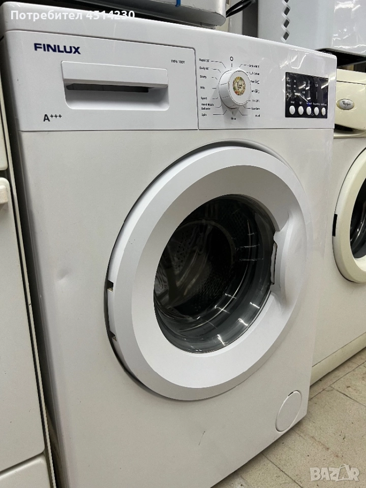 Пералня FINLUX A+++ – 60×82 см, отлично състояние, снимка 1