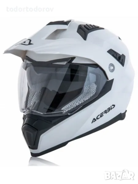 ТОП ЦЕНА Ендуро каска ACERBIS FS 606 WHITE , M 57-58см L 59-60см NEW, снимка 1