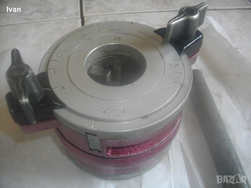 Плашка Водопроводна Винтонарезка JOPAL 1-Made in Czehoslovakia-Почти Нова-Отлична-До 1 Цол-С Ножове, снимка 1