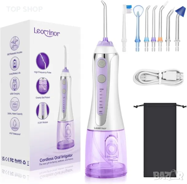 Зъбен душ Leominor Water Flosser акумулаторен, снимка 1