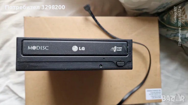 Оптично устройство за компютър Hitachi-LG GH24NSD1 Internal, Вътрешно, DVD-RW S-ATA, Super Multi, Do, снимка 1
