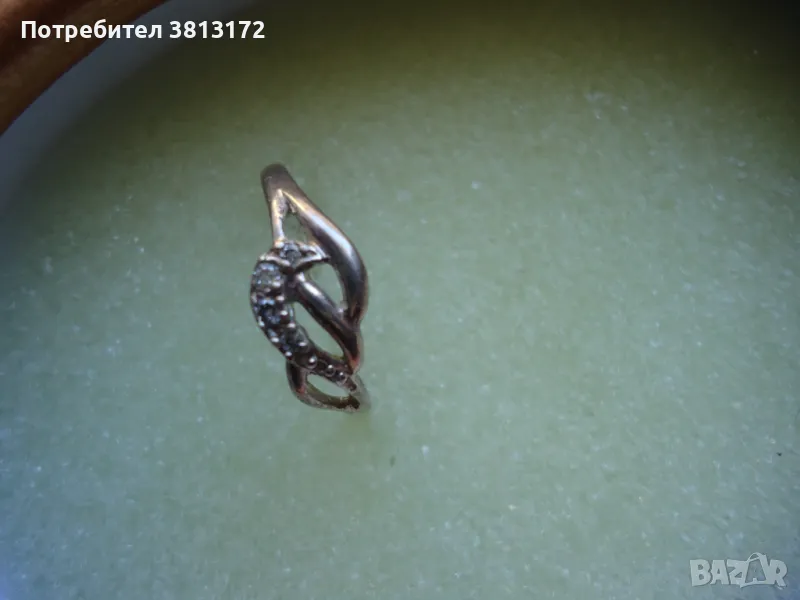 сребърни пръстени и обица, снимка 1