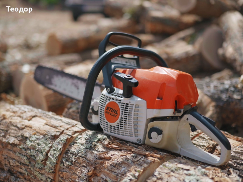 STIHL MS 400 C-M – професионален моторен трион, готовa резачка за работа, снимка 1
