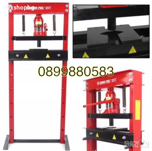 Хидравлична преса за 20т с бутилков крик, снимка 1