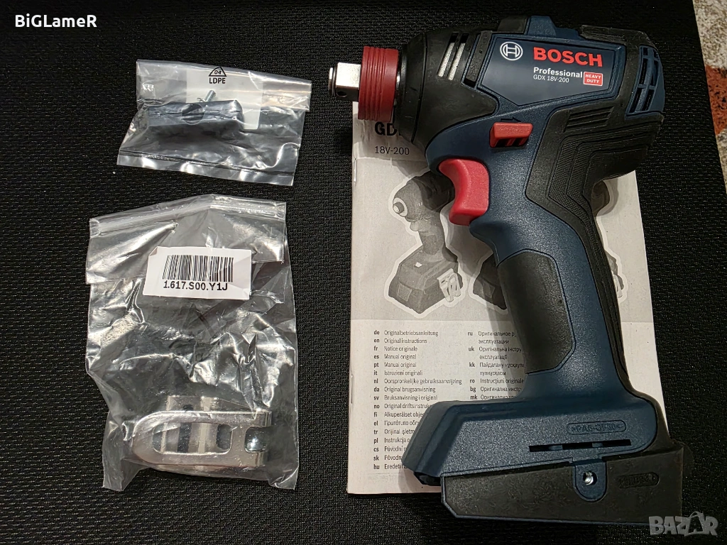BOSCH GDX 18V-200 Heavy Duty - гайковерт, 1/2" + 1/4", нов с гаранция., снимка 1