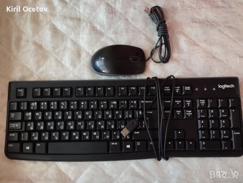 Logitech mouse B100,
Logotech keyboard K120, снимка 1