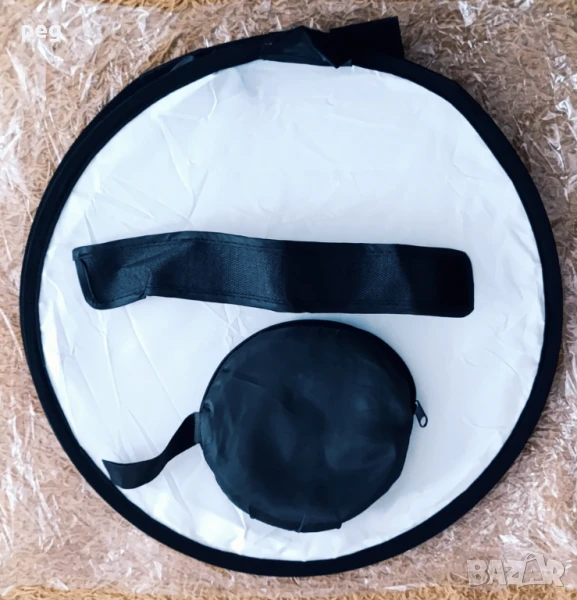 Бързо сгъваем кръгъл рефлектор-софтбокс - диаметър 40см, снимка 1