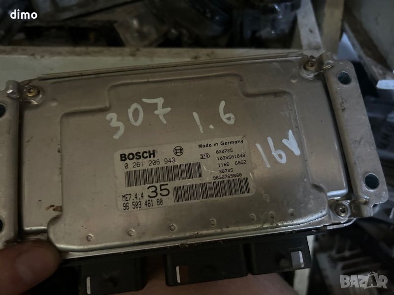 Компютър за Peugeot 307 1.6 16v 0261206943 9650346180, снимка 1