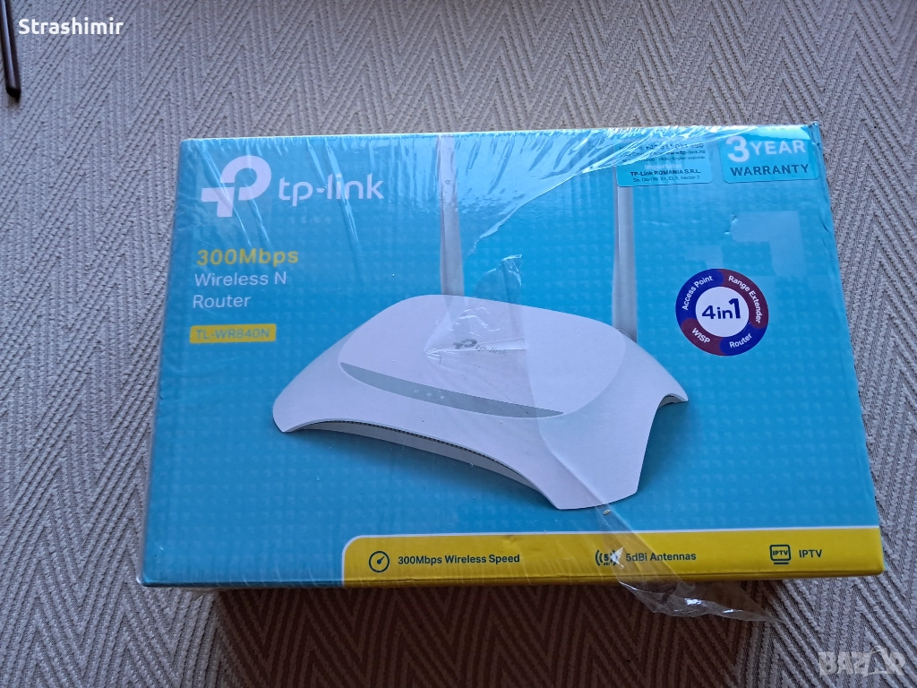Рутери - TP-Link TL-WR840N , снимка 1