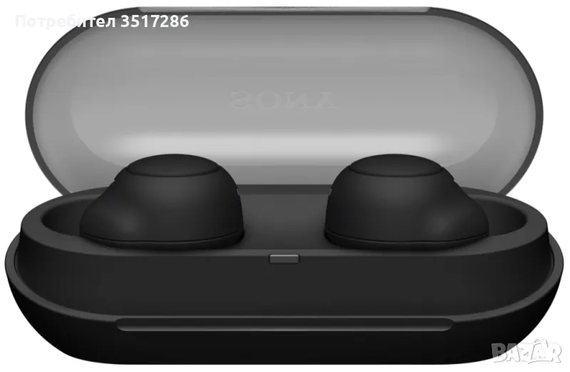 Слушалки In-Ear Sony WFC500B, True Wireless, Microfon, Bluetooth, IPX4, Автономия 10 часа, Черен, снимка 1