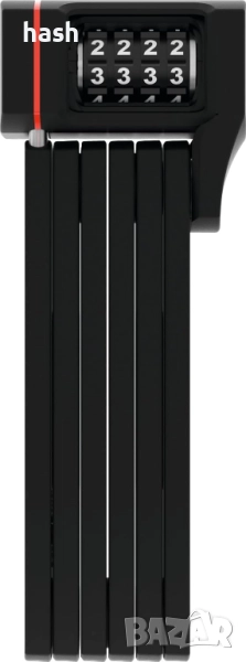 Сгъваема ключалка ABUS Bordo uGrip 5700C SH със скоба - Велосипедна ключалка с комбиниран код и 5 мм, снимка 1