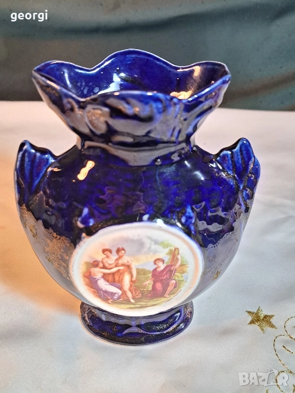 порцеланова ваза кобалт 29/4, снимка 1