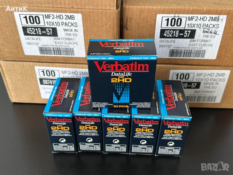 Флопи Дискети Verbatim Data Life MF 2HD 1.44MB, снимка 1
