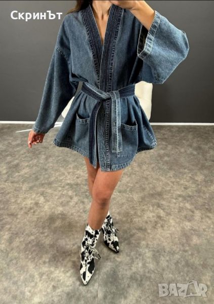 Denim Kimono Jacket, XS/S, Отлично! , снимка 1