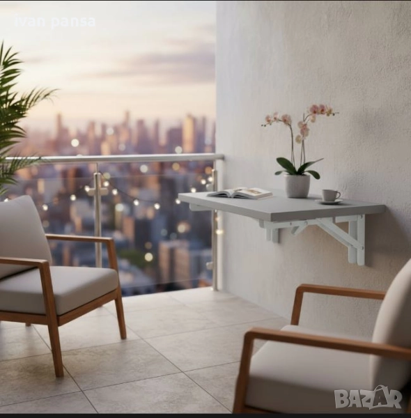 Сгъваема стенна маса ПЧД - Айви мебел, снимка 1