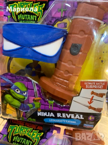 Teenage Mutant Ninja Turtles / Оръжие с маска на костенурка нинджа / Леонардо, снимка 2 - Други - 53898092