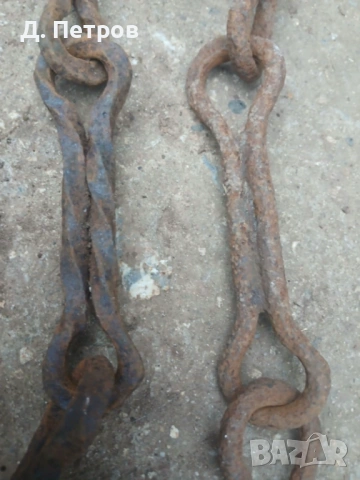 Стара верига за огнище, снимка 5 - Антикварни и старинни предмети - 48625617