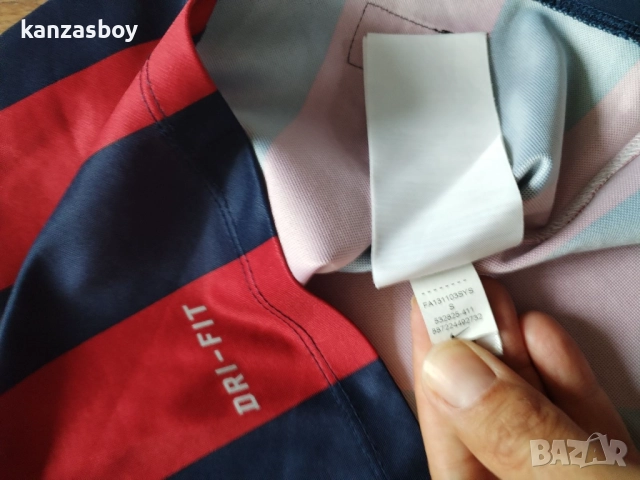 Nike Barcelona Mens SS Home Shirt - страхотна футболна тениска КАТО НОВА, снимка 7 - Тениски - 51683263